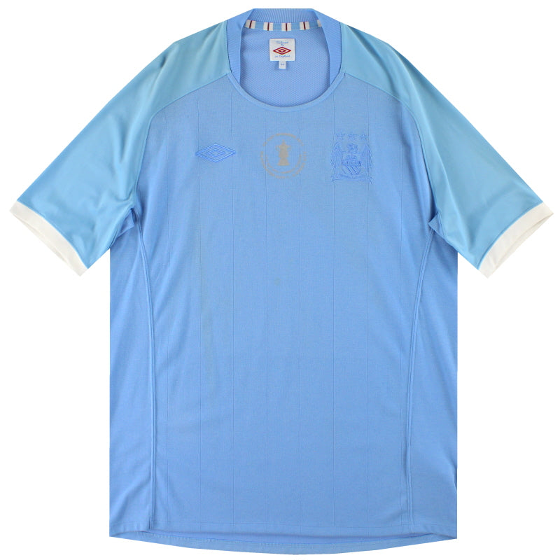 2010-11 Manchester City Umbro 'FA Cup Winners' Home Shirt L