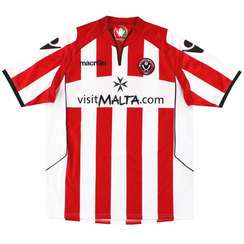 2010-11 Sheffield United Macron Home Shirt *Mint* L