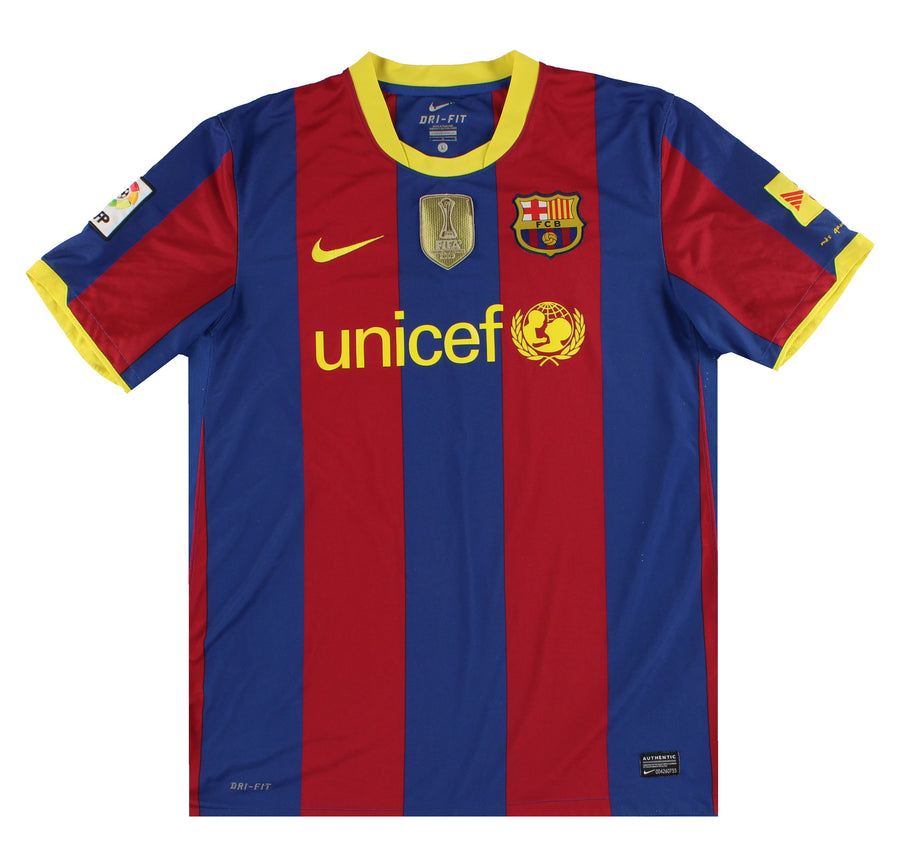 2010-11 Barcelona Nike Home Shirt Xavi #6 L