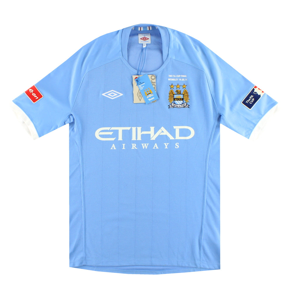 2010-11 Manchester City Umbro 'F.A Cup Final' Home Shirt *w/tags* L