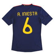 2010-11 Spain adidas Away Shirt A.Iniesta #6 S