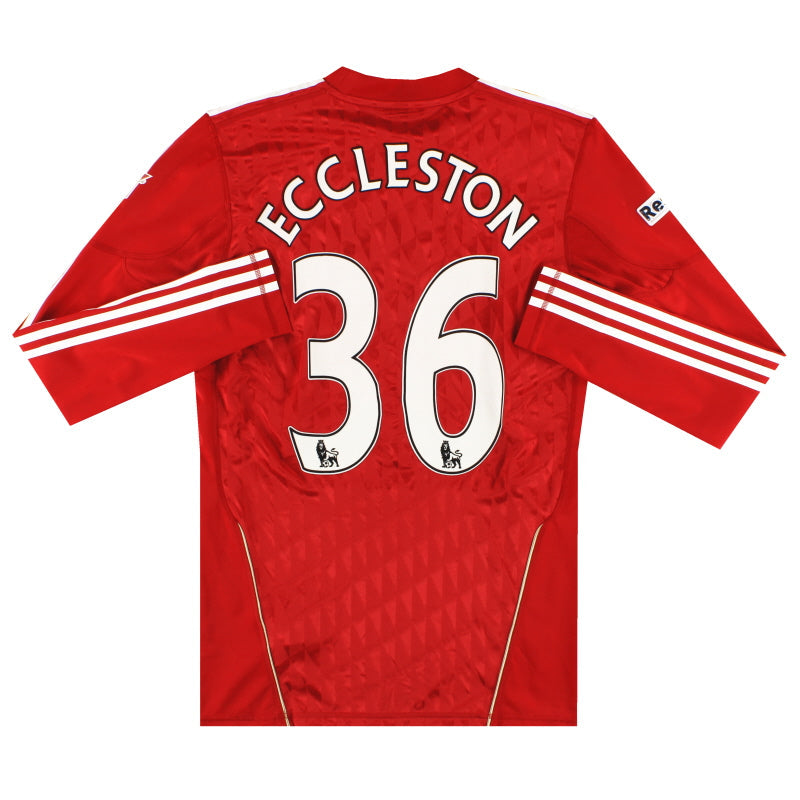 2010-12 Liverpool Techfit Player Issue Home Shirt Eccleston #36 *Mint* L/S