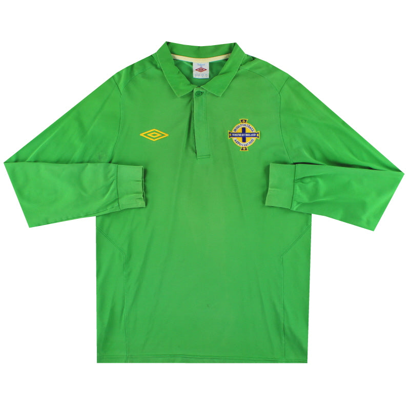 2010-12 Northern Ireland Umbro Polo Shirt L/S