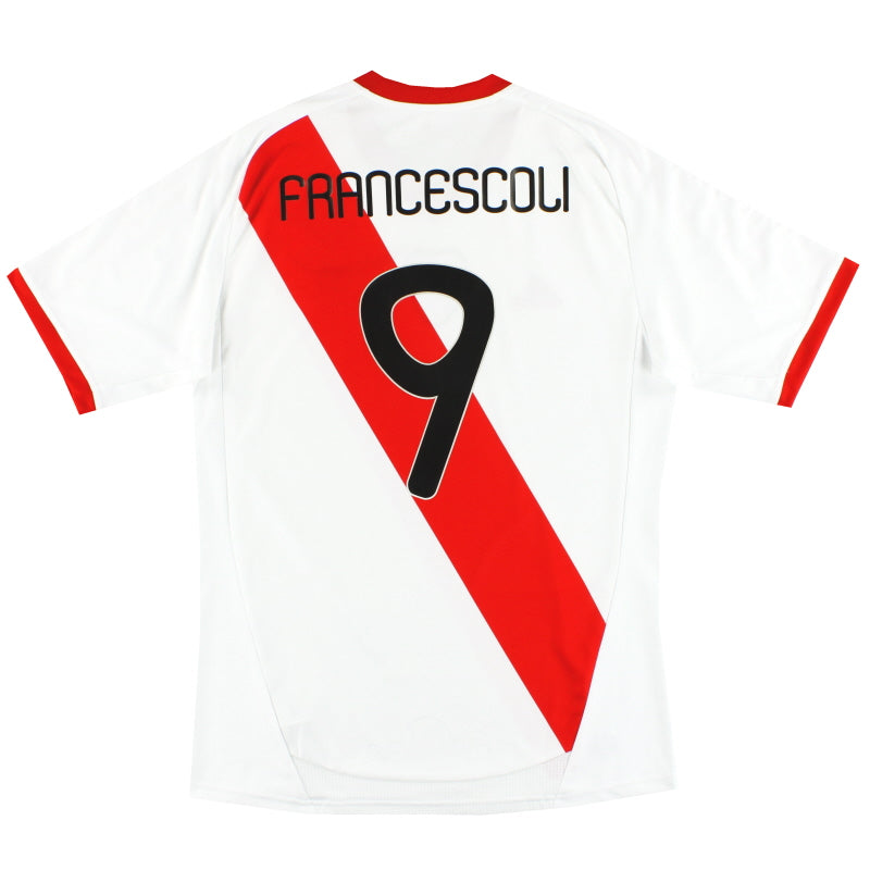 2010-12 River Plate adidas Home Shirt Francescoli #9 M