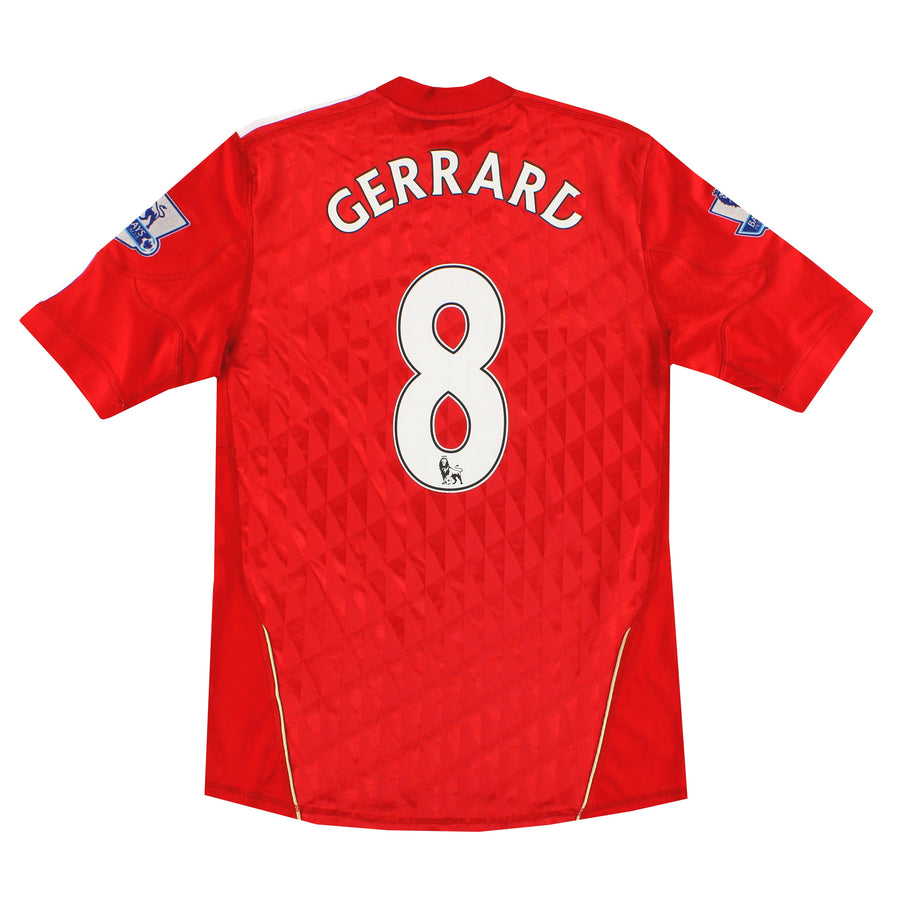 2010-12 Liverpool adidas Home Shirt Gerrard #8 S