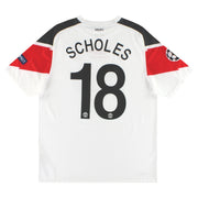 2010-12 Manchester United Nike 'CL Final' Away Shirt Scholes #18 *Mint* L