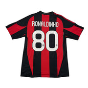 2010/11 AC Milan Ronaldinho #80 Home Shirt (M) Adidas