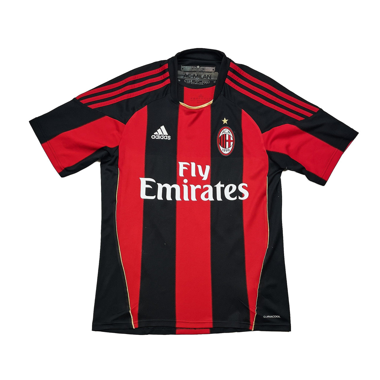 2010/11 AC Milan Ronaldinho #80 Home Shirt (S) Adidas