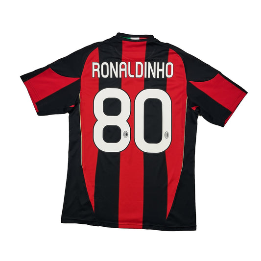 2010/11 AC Milan Ronaldinho #80 Home Shirt (S) Adidas