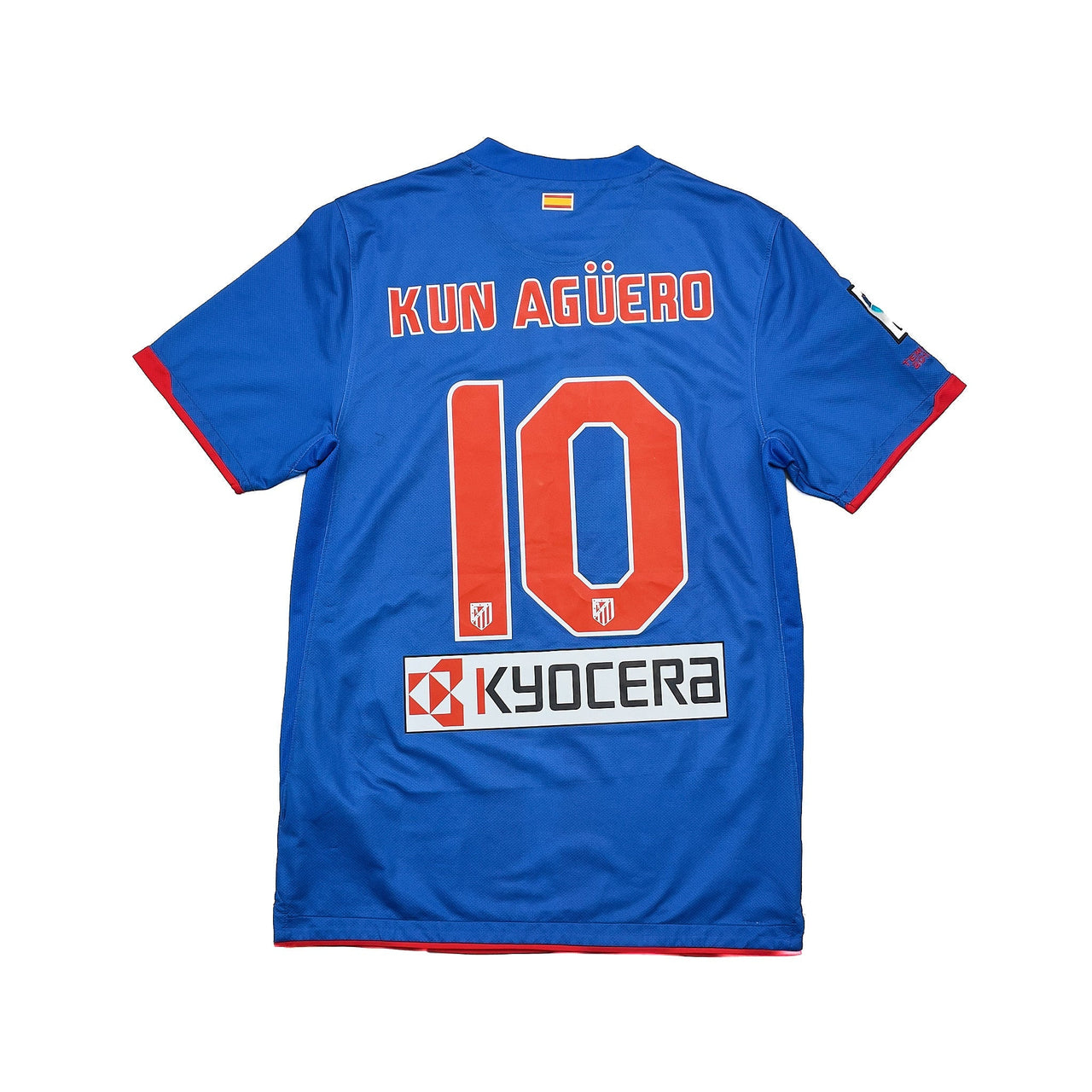 2010/11 Atletico Madrid Kun Aguero #10 Away Shirt (S) Nike