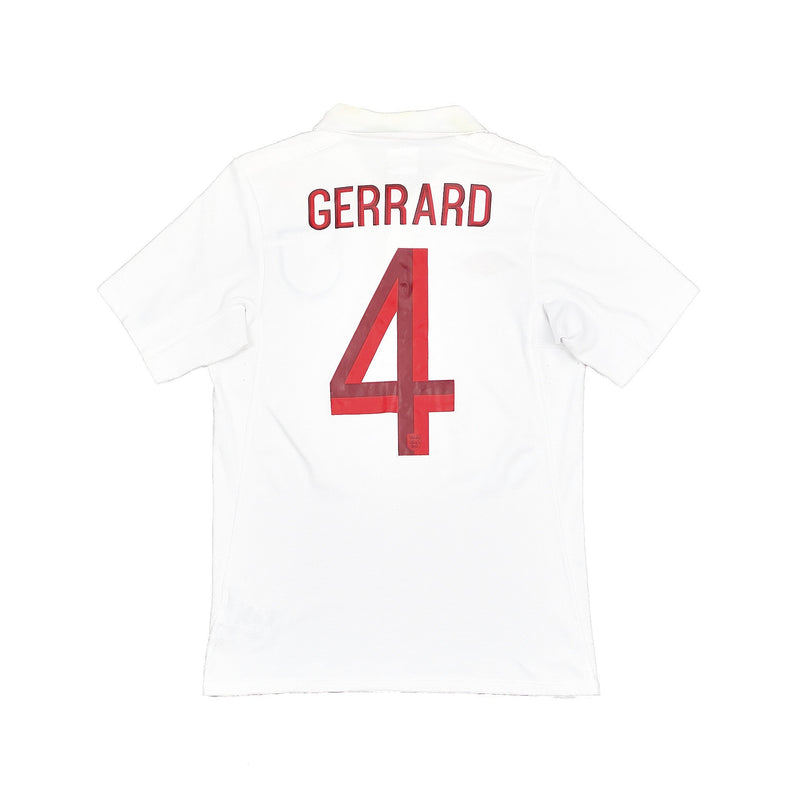 2010/11 England Gerrard #4 Home Shirt (S) Umbro