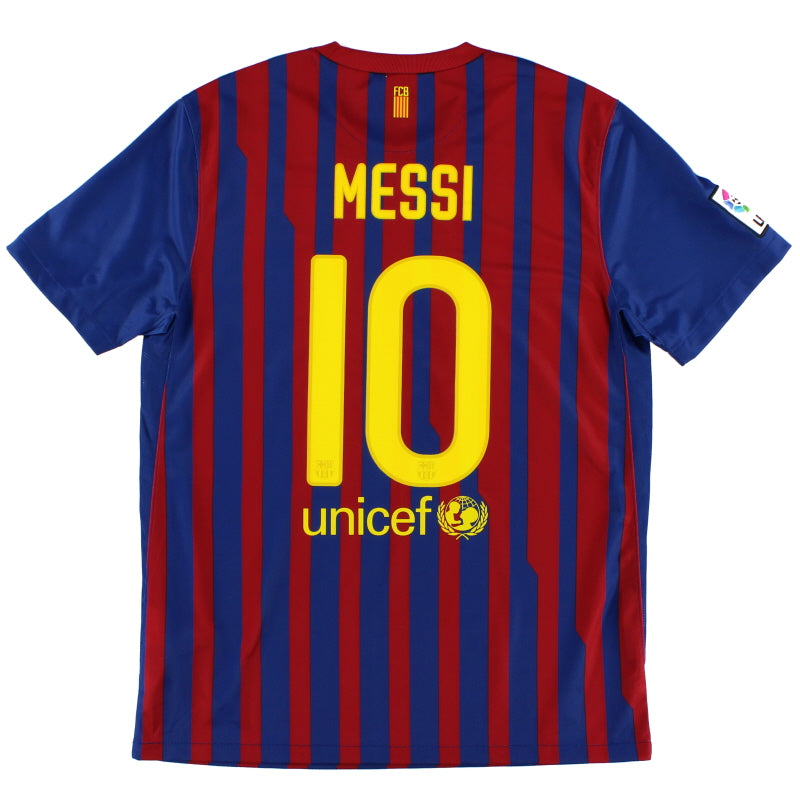 2011-12 Barcelona Nike Home Shirt Messi #10 *Mint* M
