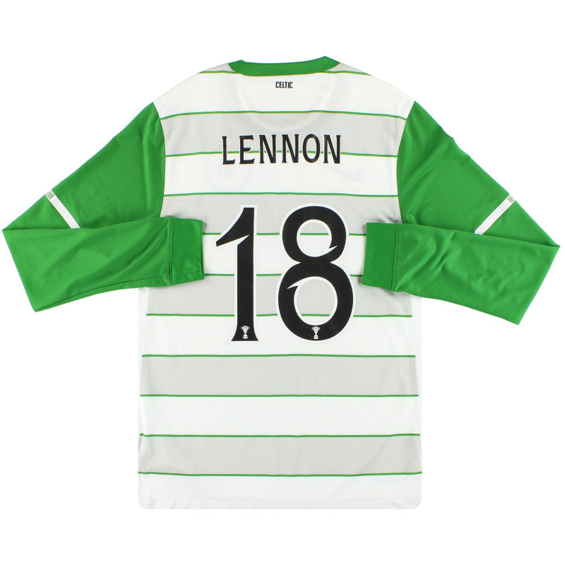 2011-12 Celtic Nike Away Shirt Lennon #18 L/S