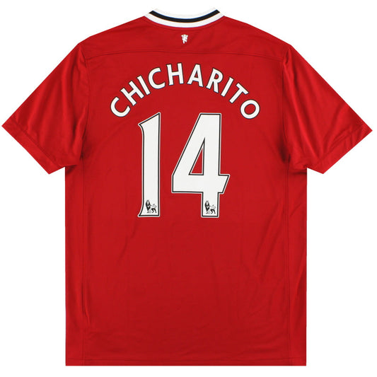 2011-12 Manchester United Nike Home Shirt Chicharito #14 S