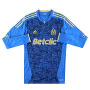 2011-12 Olympique Marseille adidas Playe Issue Techfit Away Shirt L/S XL