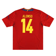 2011-12 Spain adidas Home Shirt Alonso #14 *Mint* XL