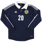 2011-13 Scotland adidas Player Issue Home Shirt L/S *As New*
