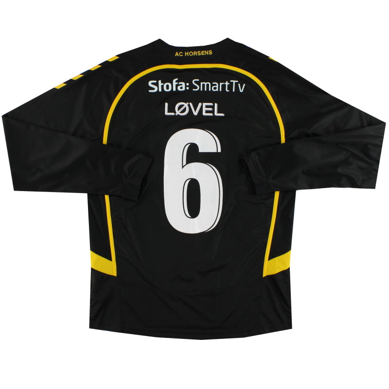 2012-13 AC Horsens Hummel Match Issue Away Shirt Lovel #6 L/S L