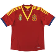 2012-13 Spain adidas Home Shirt S