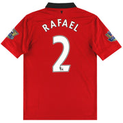 2013-14 Manchester United Nike Home Shirt Rafael #2 S
