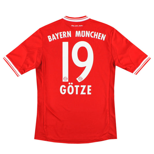 2013-14 Bayern Munich adidas Home Shirt Gotze #19 S