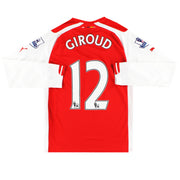 2014-15 Arsenal Puma Home Shirt Giroud #12 L/S