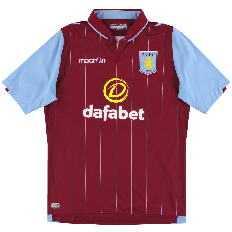 2014-15 Aston Villa Macron Home Shirt XL