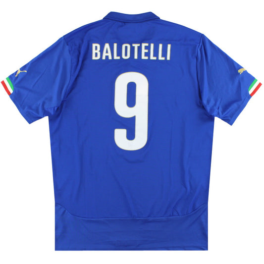 2014-15 Italy Puma Home Shirt Balotelli #9 M