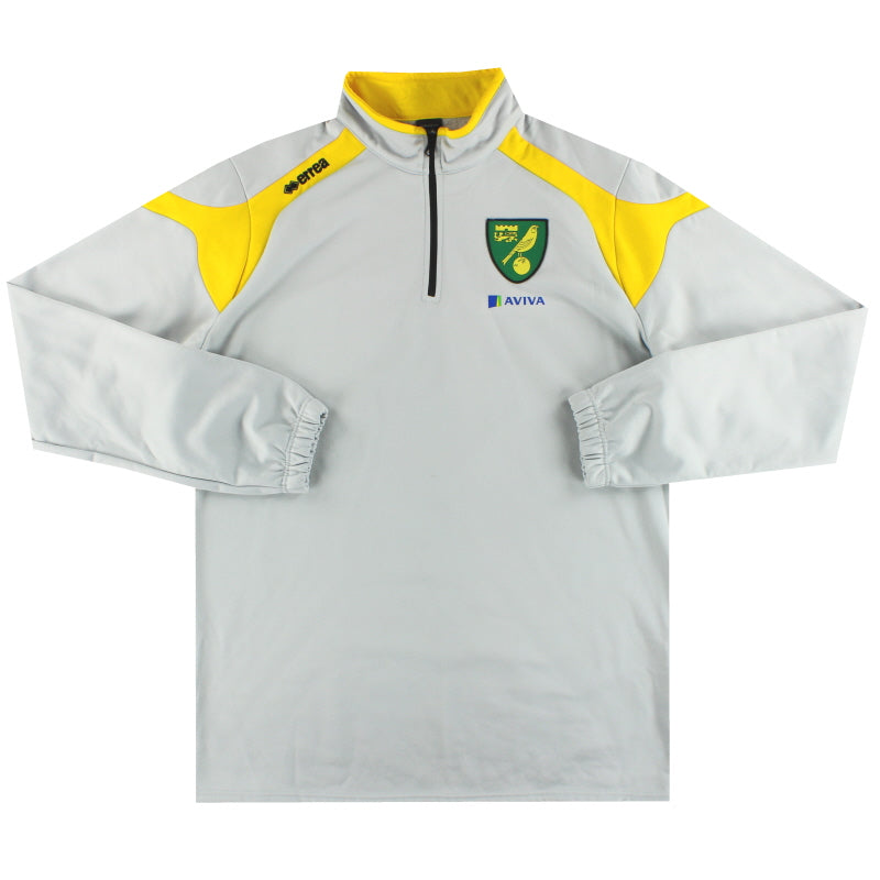 2014-15 Norwich City Errea 1/4 Zip Top 4XL