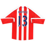2014-15 Stoke City Warrior Home Shirt L/S Moses #13