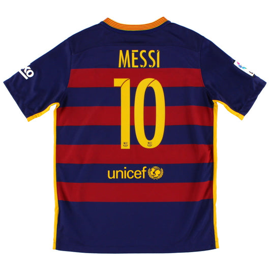 2015-16 Barcelona Nike Home Shirt Messi #10 L