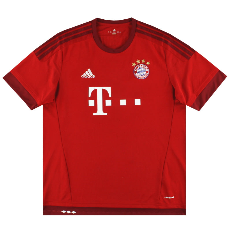 2015-16 Bayern Munich adidas Home Shirt XL - Classic Football Kit