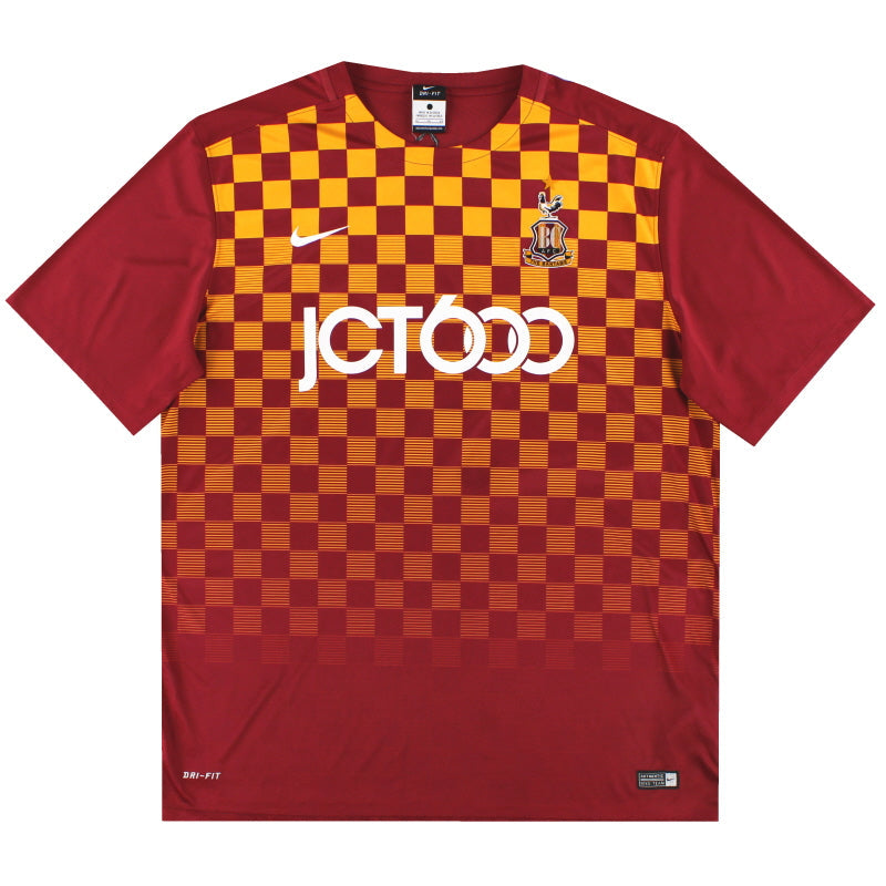 2015-16 Bradford City Nike Home Shirt *Mint* XL