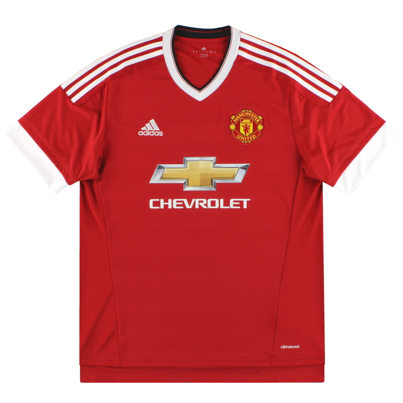 2015-16 Manchester United adidas Home Shirt L