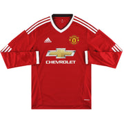 2015-16 Manchester United adidas Home Shirt L/S