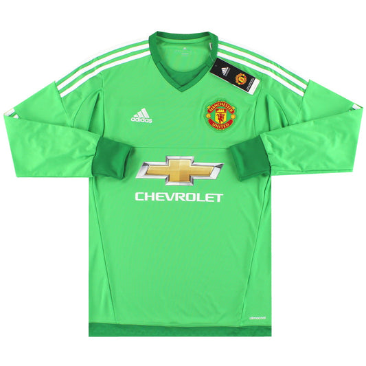 2015-16 Manchester United adidas Goalkeeper Shirt *w/tags* S