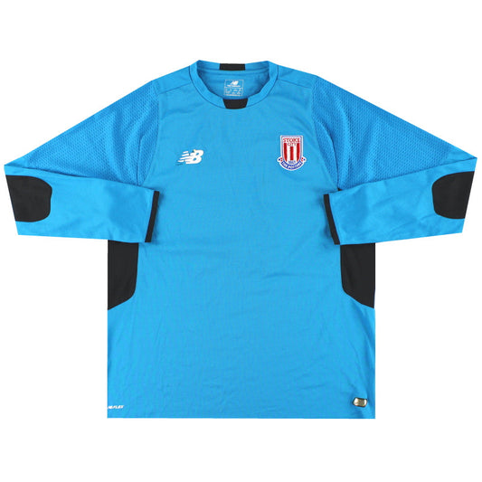 2015-16 Stoke New Balance Player Issue Under 18's Goalkeeper Shirt #1 M