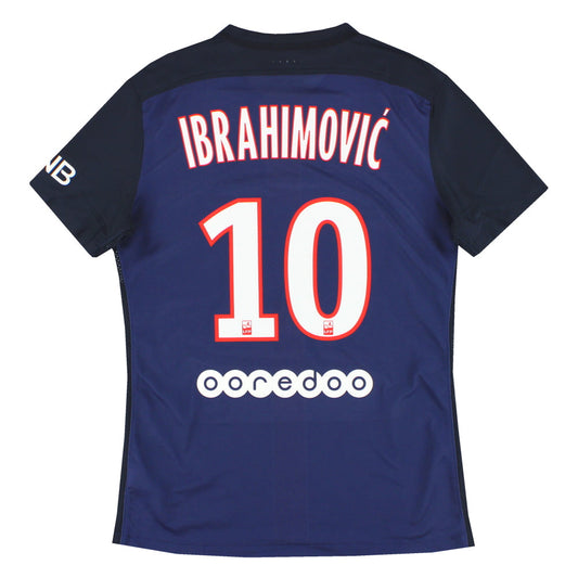 2015-16 Paris Saint-Germain Nike Authentic Home Shirt Ibrahimovic #10 M