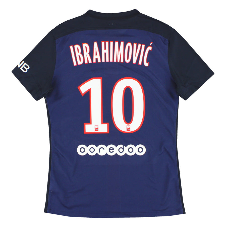 2015-16 Paris Saint-Germain Nike Authentic Home Shirt Ibrahimovic #10 M