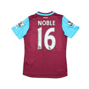 2015/16 West Ham Noble #16 *Match Issue + Signed* Home Shirt (S) Umbro