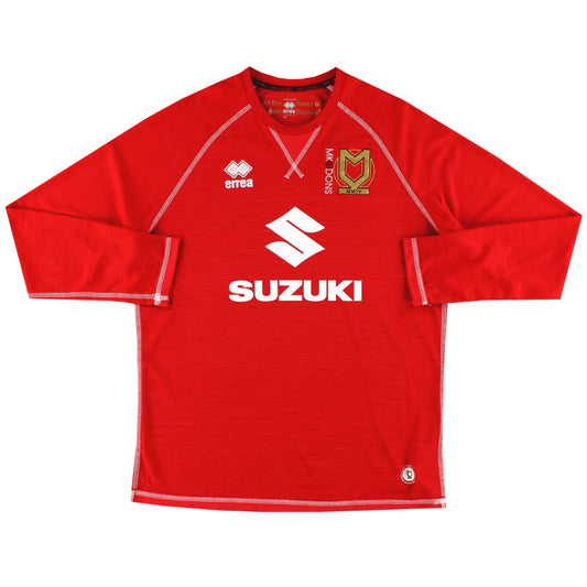 2016-17 MK Dons Errea Home Shirt L/S