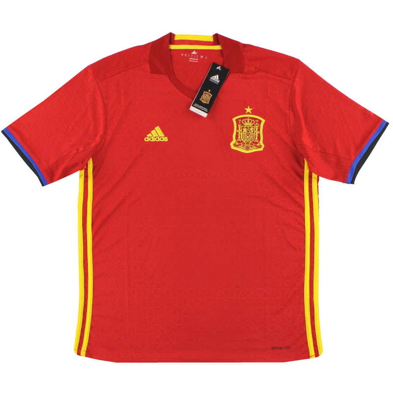 2016-17 Spain adidas Home Shirt *BNIB* S