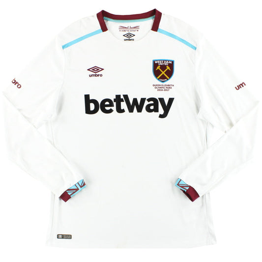 2016-17 West Ham Umbro Away Shirt L/S XL