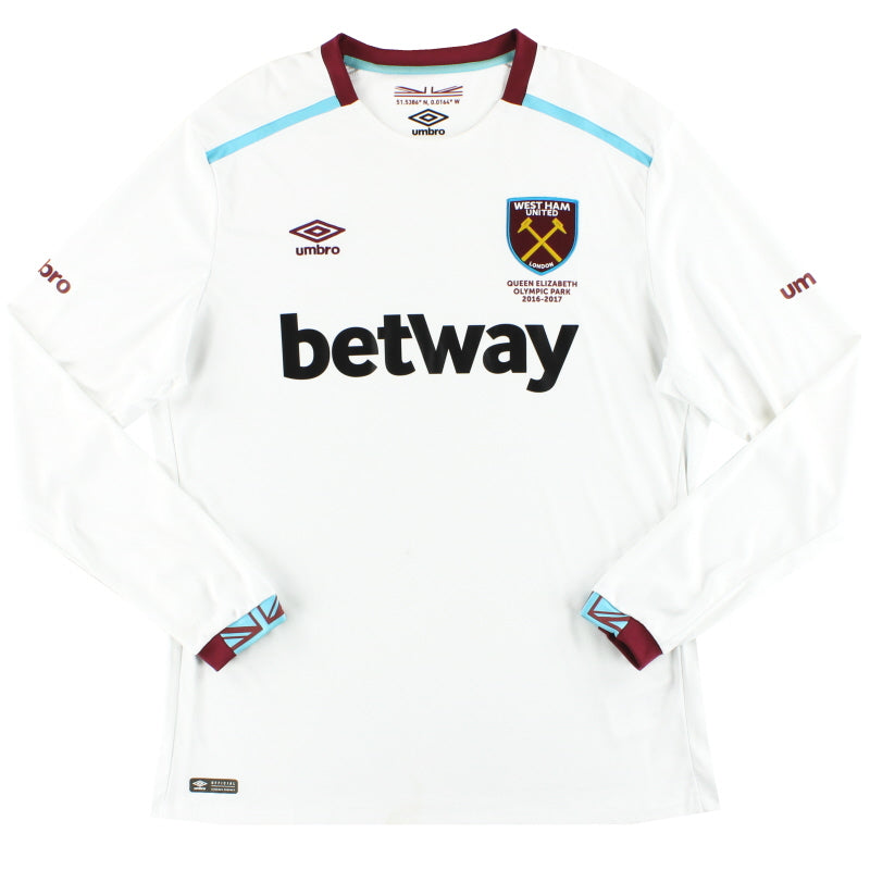 2016-17 West Ham Umbro Away Shirt L/S *Mint*
