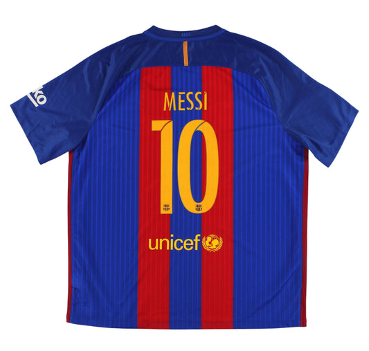 2016-17 Barcelona Home Shirt Messi #10 XXL