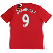 2016-17 Manchester United adidas Home Shirt Ibrahimovic #9 *w/tags* XL
