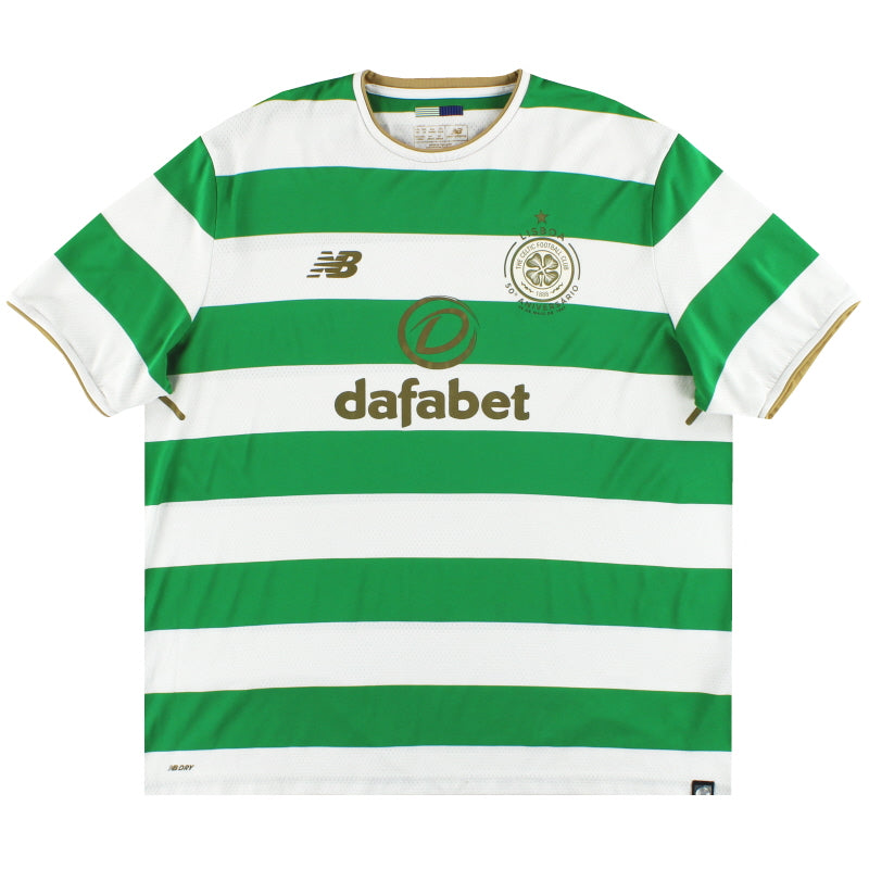 2017-18 Celtic New Balance Lisbon Lions 50th Home Shirt XL