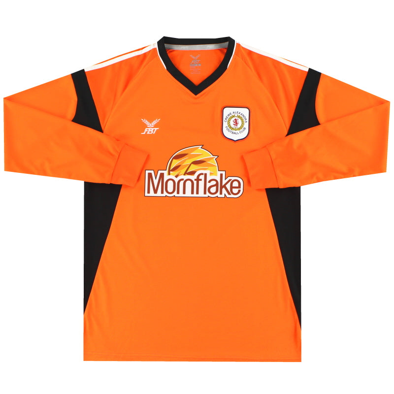 2017-18 Crewe Alexandra orange Goalkeeper Shirt L/S *As New* L