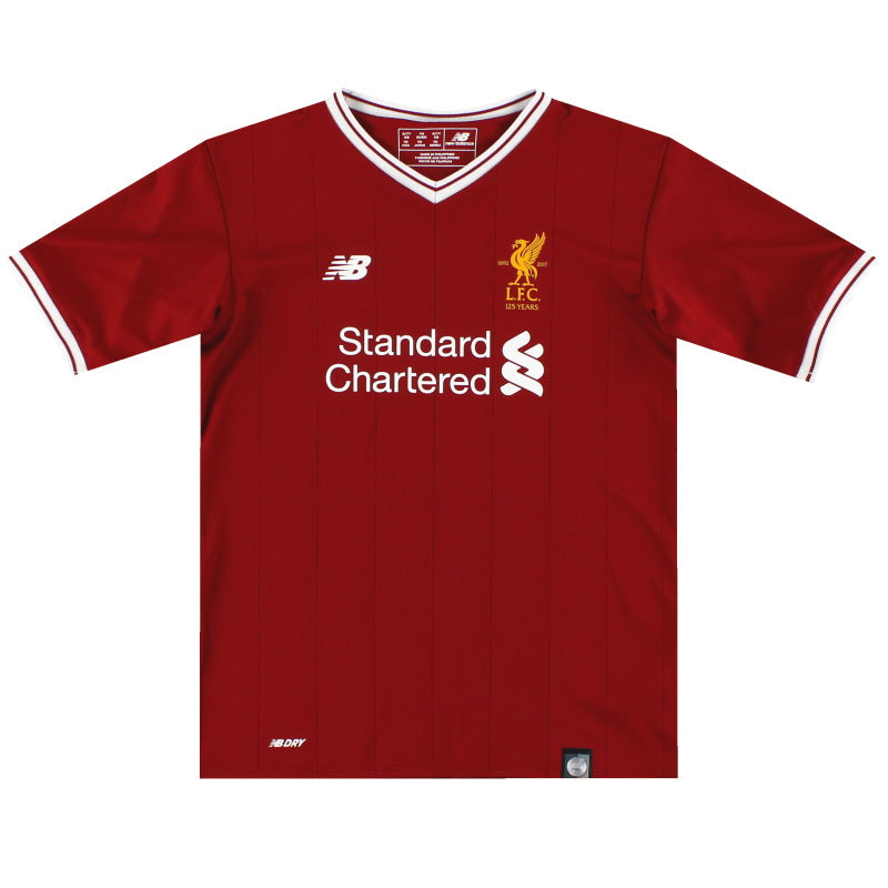 2017-18 Liverpool '125 Years' Home Shirt *As New* S.Boys