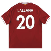 2017-18 Liverpool New Balance '125 Years' Home Shirt Lallana #20 XL